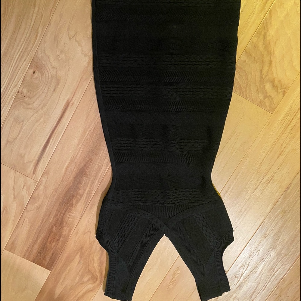 Black textures Herve leger xs